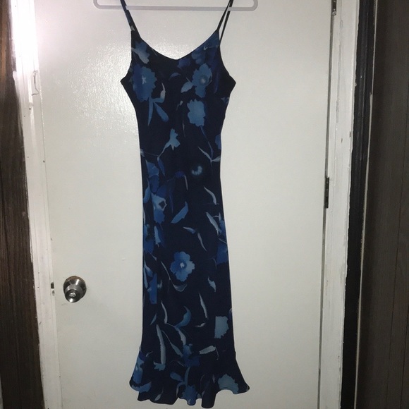 Mint Julep Dresses Blue Floral Tight Fitted Summer Dress Poshmark